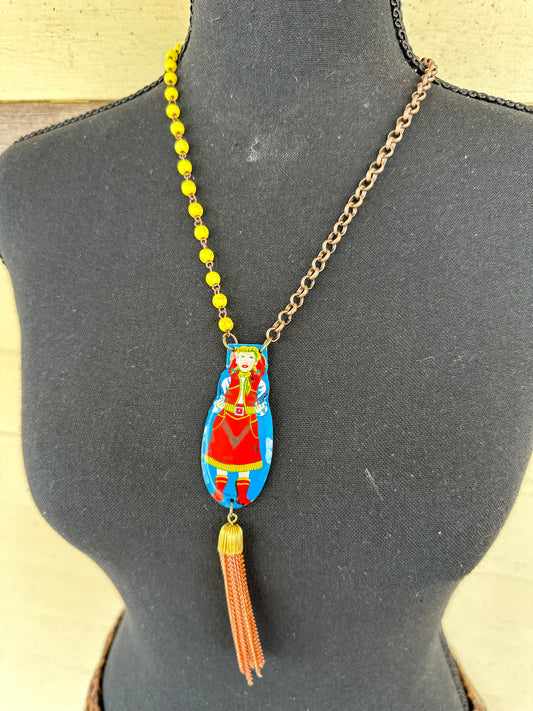 Tin Toy Necklace