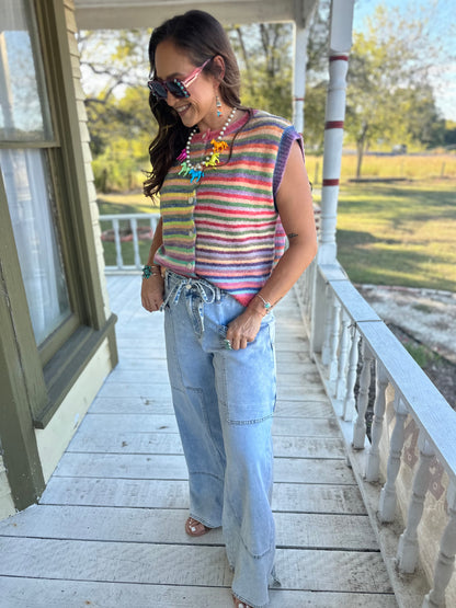 Rainbow Bright Sweater Vest